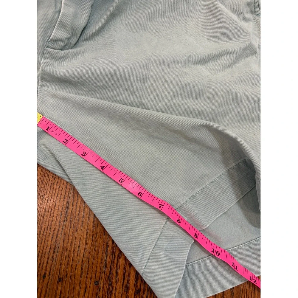 Polo Ralph Lauren Mens Chino Shorts Size 38 Light Green Cotton Twill Flat Front